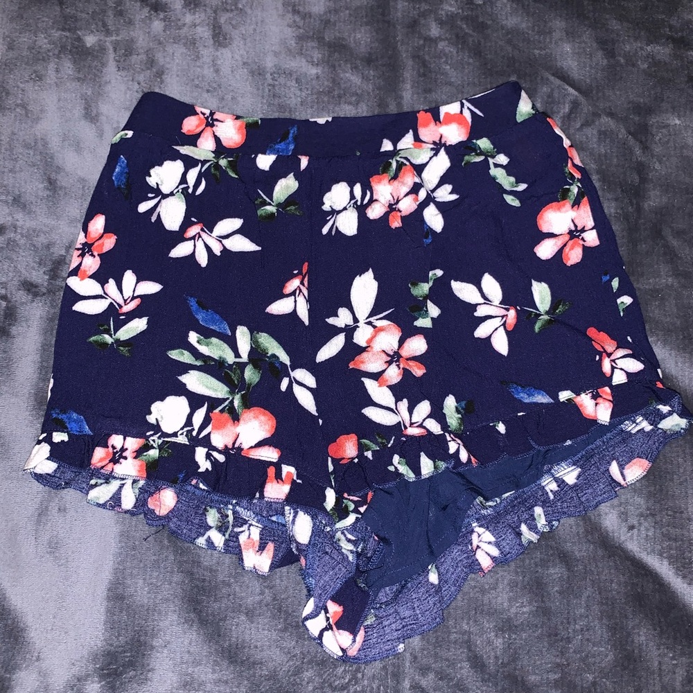 Forever 21 Flowy Tropical Shorts